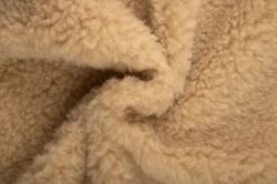 Artificial Knit Fur Fabric with 60% Wool Content