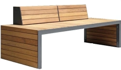Wooden Bench for Offices and Public Spaces, Model 10103