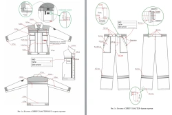 Summer Protective Suit "SIRIUS-MASTER-ROSS": Short Jacket and Pants