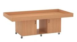 Robotics Workbench with PVC Edges and Castors