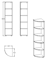 Storage Rack for Documents and Office Supplies - Series 451.183