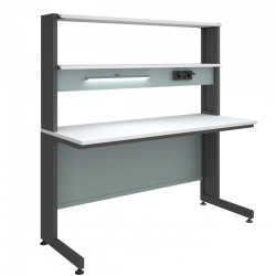 High Laboratory Table with Overhead Unit 2