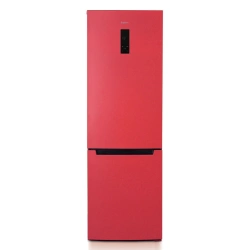 Biryusa H960NF Red Refrigerator-Freezer with Full No Frost System