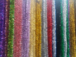 Christmas Tinsel on Wire, 1.8-2m Length, 5cm Diameter