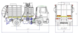 Side Loading Garbage Truck Model MK-3551-02