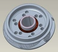 Dispersion Working Wheel DN5-21, 0.68 inch Shaft, Ni-Resist