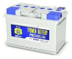 Premium Lead Acid Starter Battery TYUMEN BATTERY 6СТ-80LR