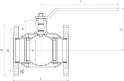 Full-Port Flanged Ball Valve ALSO Stainless Steel KSH.F.2.08