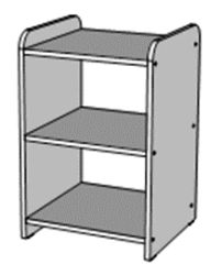 Wooden Furniture for Preschools: Medicine Stand Play Module