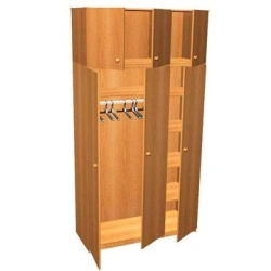 Combined Three-Door Wardrobe with Overhead Shelf