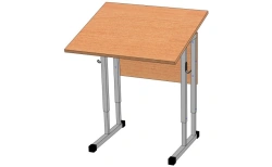Adjustable Single Student Desk with Slanted Top SURN-1
