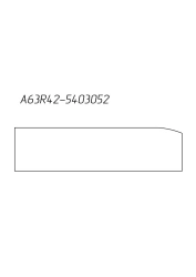 Стекло боковины ГАЗ А63R42-5403052