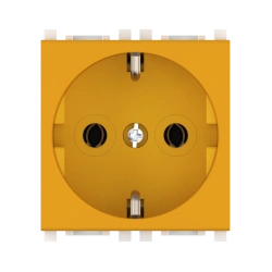 CADUCEUS ALING Experience Hidden Socket with Grounding, 16A, 250V, Orange, Art. 74101.N