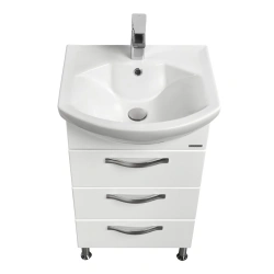 Aquaton Aria 50 Bathroom Vanity Cabinet White 1A140201AA0101