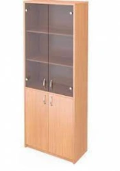 Wooden Semi-Open Document Cabinet for Organized Storage