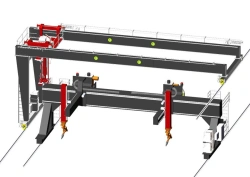 Flat Section Manufacturing Line with Robotic Welding, IRS