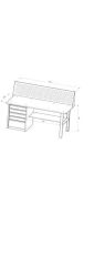 Modular Workbench ITP-2-D-Pm-O-S for Garage and Assembly Tasks