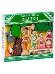 Wooden Story Builder "Alyonushka's Tales" - 24 Pieces, Model 453-4