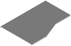 Right Reduction Cover for Self-Supporting Cable Tray KLY 000x00 P