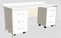 Two-Cabinet Work Table KSSm-0-01ABS