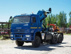 Multi-Purpose Truck with Hydraulic Crane KMA on KAMAZ 53504, Model 51K10N-UP