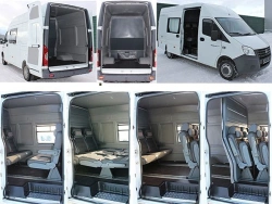 Passenger and Cargo Transport Vehicle IAC-1767MY based on GAZ A (Gazelle Next) with Diesel Engine