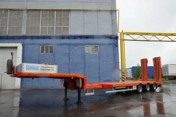 Heavy-Duty Semi-Trailer Politrans 94183-062 with Sliding Metal Platform