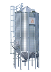 Metal Silo with Conical Bottom for Grain Storage SCA222-1-4.8-10