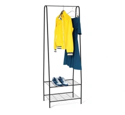 High Metal Hanger with Shelves and Rod - Sheffilton SHT-WR18