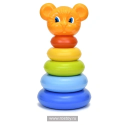 Friendly Lion Tisha Stacking Pyramid with 5 Rings