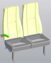 Comfort Bus Passenger Seat PS05.6840.004-121