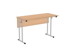 Student Desk for Two, Fixed Height, Round Tube Frame, SU-2.2.01