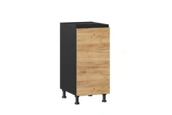Kitchen Cabinet Facade 400 - Sherwood LD.281610.000 (Golden Oak/Black)