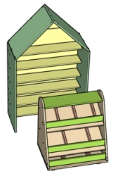 Wooden Preschool Furniture: Supermarket Play Set