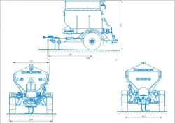 Tractor-mounted Sand Spreader LKT-2.5 PRPP