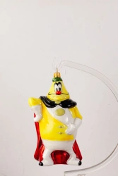 Handcrafted Glass Christmas Ornament "Senor Lemon