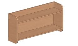 Wall-Mounted Shelf with Rounded Corners