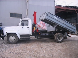 Transport Vehicle with Crane Manipulator NR8082S, GAZ 330 Chassis
