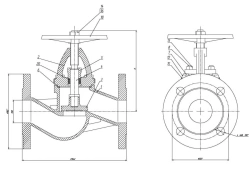 Flanged Non-Return Shut-Off Valve DN 50 PN 10 Series 458 (KMIА.491915.002-05)