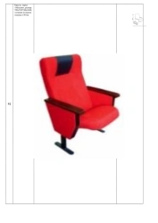 Comfortable Public Space Chair, Model "Maxim", 550*740*1040 mm