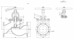 Flanged Non-Return Shut-Off Valve with Indicator DN 150 PN 10 Series 458
