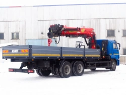 Multi-functional Truck with Hydraulic Crane MKMA on KAMAZ 65117 Chassis 64K37N-UB