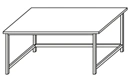 Laboratory Table with Metal Frame (High) SL-4(v)