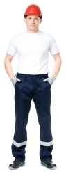 Men's Summer Pants with Protective Kneepads and Adjustable Waist" Model 3.978