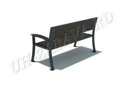 Spletnitsa" Dark Slatted Bench
