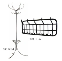 Wall-mounted coat rack with reinforced oval frame model 1890 ВП-6
