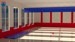 Vertical Sports Hall Partition System