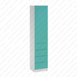 Document Cabinet with 2 Shelves and 4 Drawers SHK.14.07