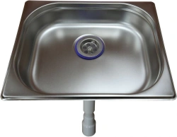 Stainless Steel Basin with Drain for Gynecological Chairs KГ-1, KГ-3M
