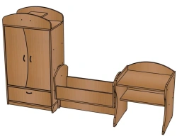 Children's Play Furniture Set "Anyuta" - NIM13